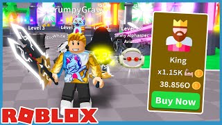 Unlocked King Class And New Slicer Light Saber in Roblox Saber Simulator screenshot 4