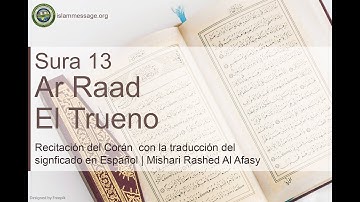 سورة 13. الرعد (ترجمة باللغة الأسبانية) | مشاري بن راشد العفاسي