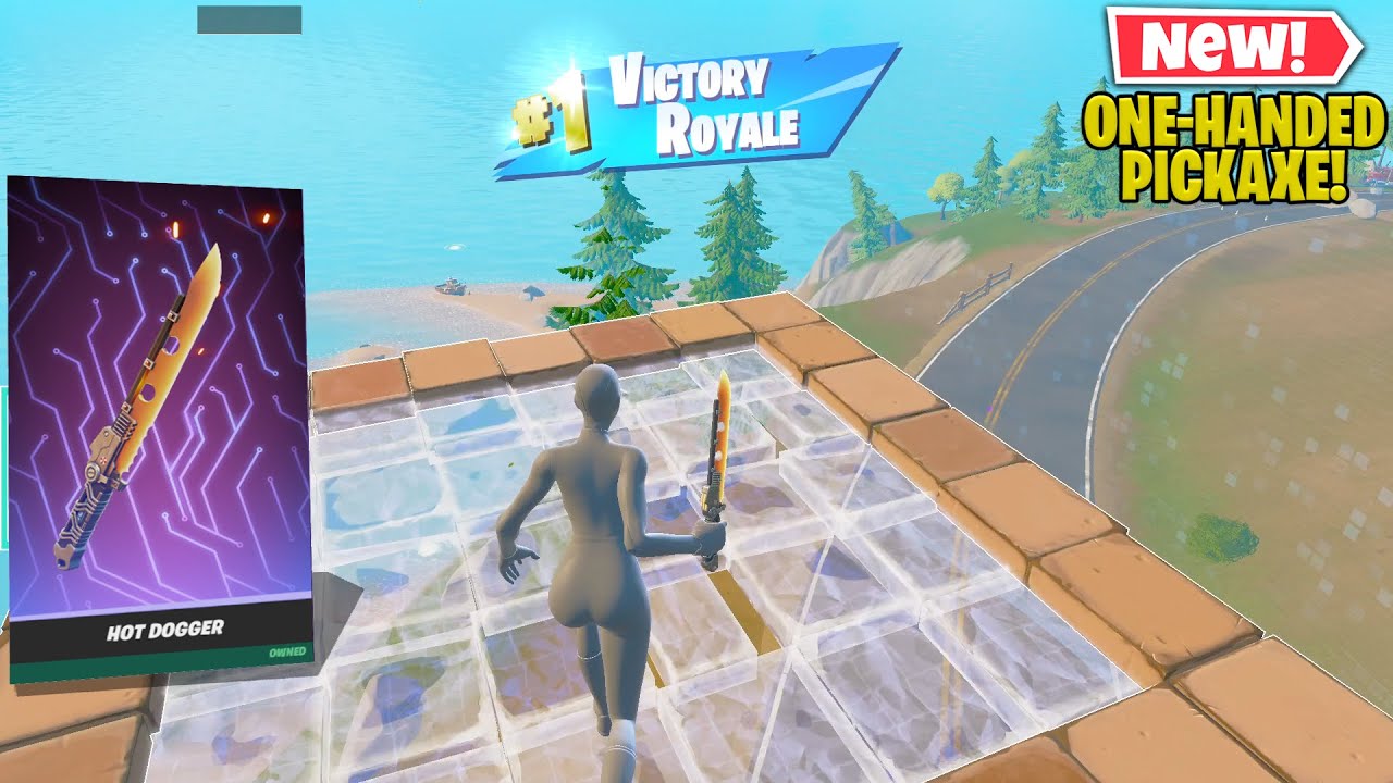 *NEW* HOT DOGGER PICKAXE GAMEPLAY / 10 Kills Solo Win + HANDCAM (Fortnite Season 8 No Commentary)