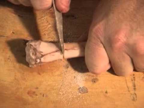 Series Part 3 Making a Bone Pin *** GRAPHIC***