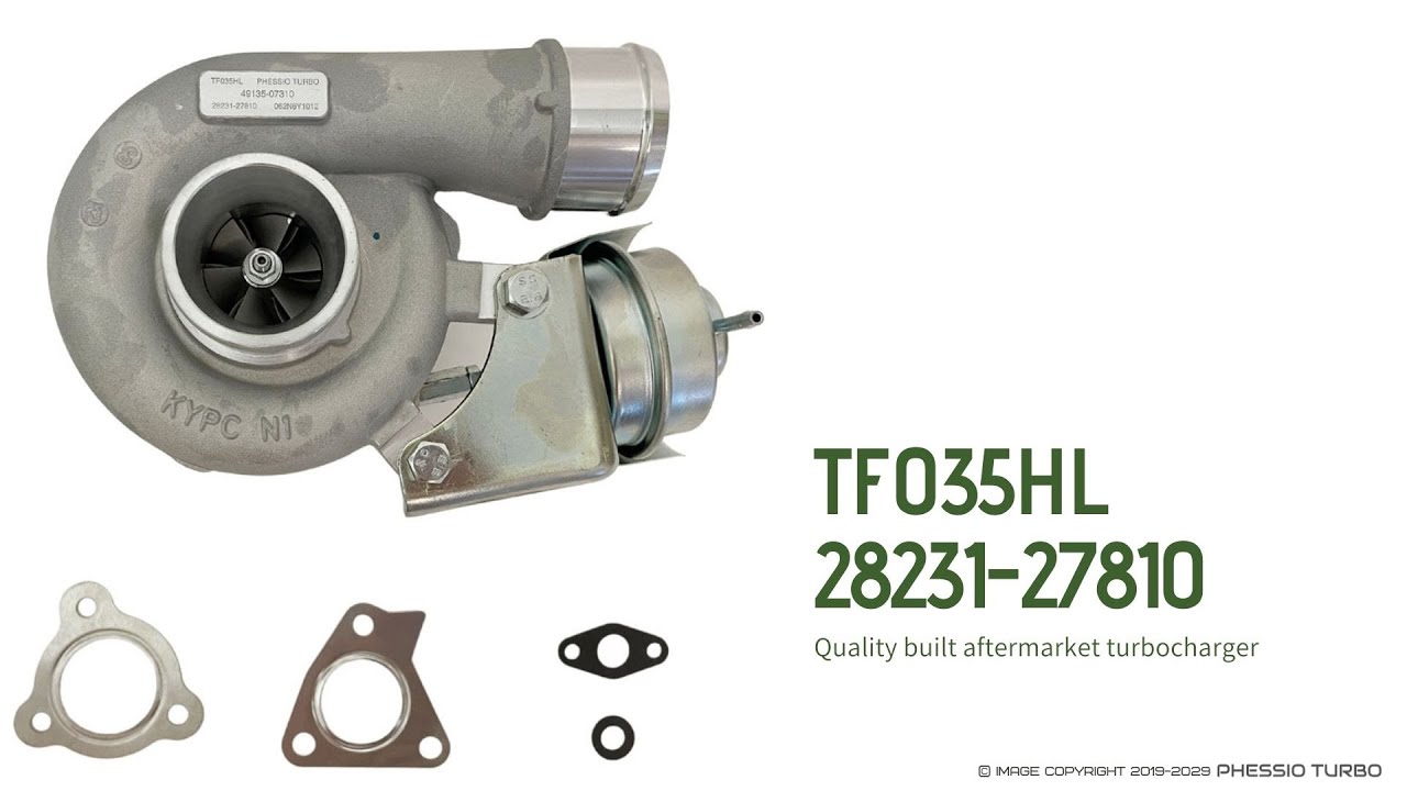 Turbo Garrett Mitsubishi TF035HL Neuf - Compatible Hyundai Santa Fe - Réf. 28231-27760, 49135-07410