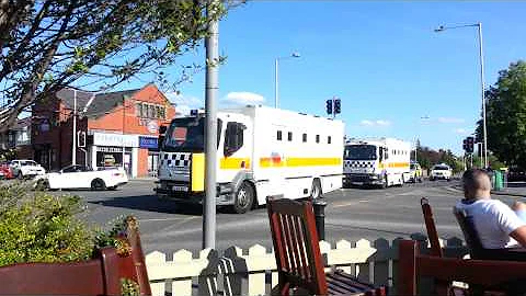Creagen Police convoy
