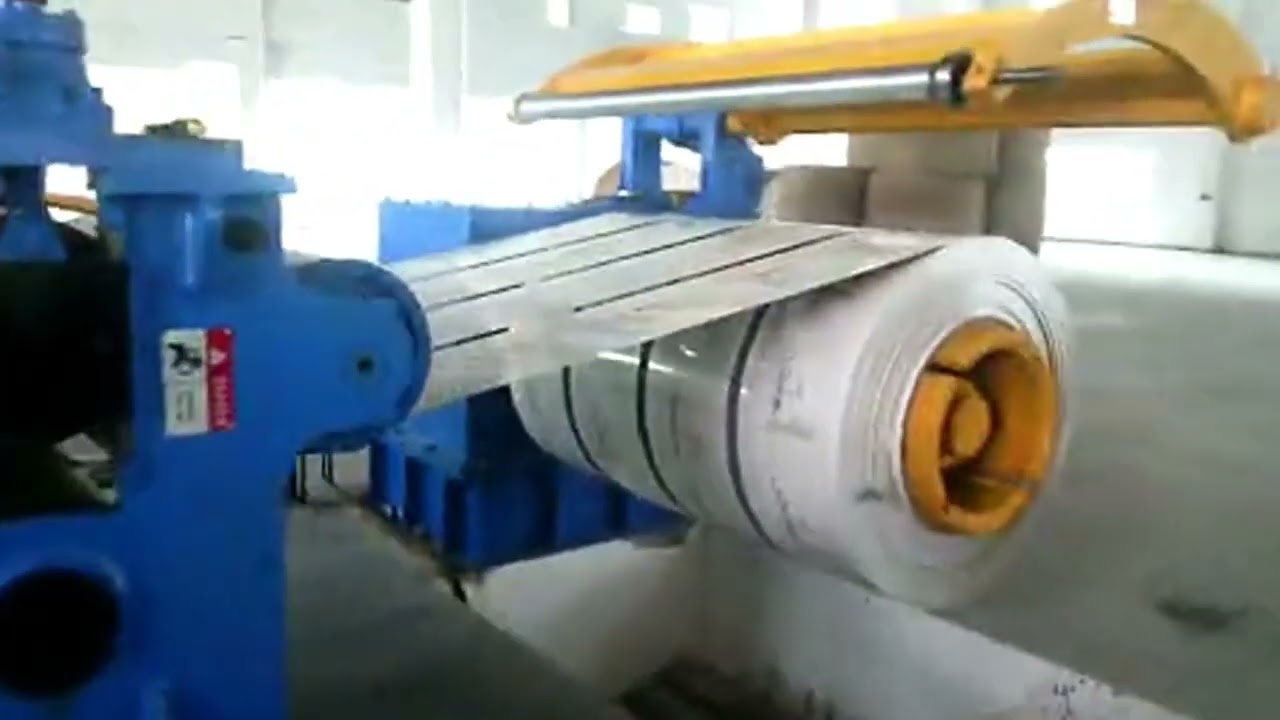 Aluminum coil slitting machine