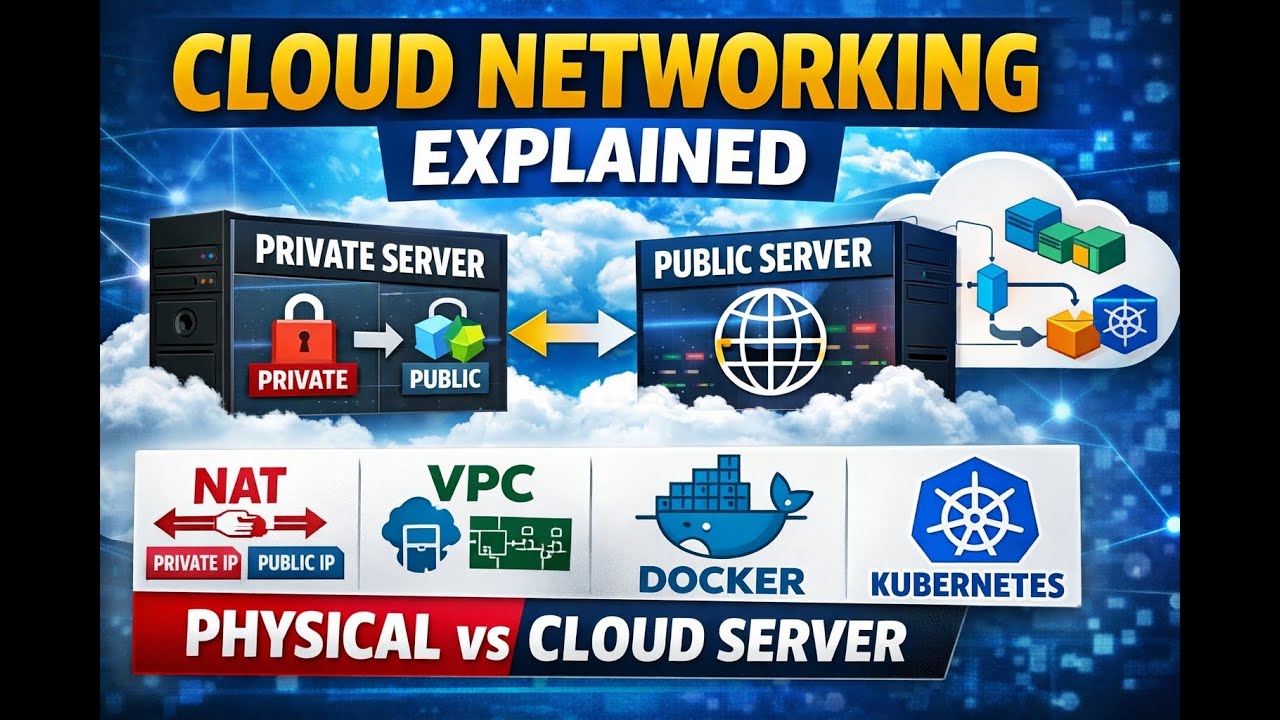From Physical Server to Cloud: NAT, VPC, Docker, Pods & Kubernetes Explained