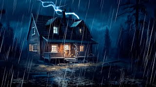 🌧️⚡ Rain Sounds 10 Hours for Soothing Ambiance ✨ Heavy Rain and Thunder for Sleep and Relaxation