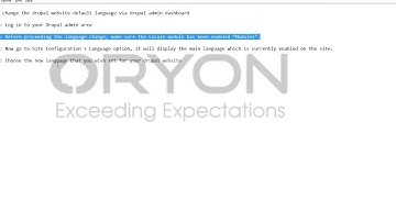 How to change language drupal
