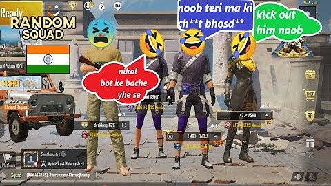 😡Random 2 players call me Noob || challenge for 1vs2 TDM room || part-1||  PUBG MOBILE ||