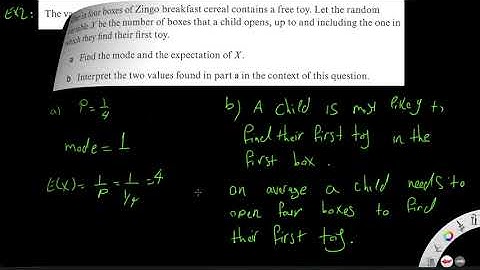 Geometric Distribution2_ Mode and  Expectation_AS Level  Mathematics