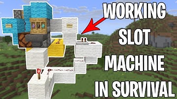 I Built a Working Slot Machine Using Shelves in Minecraft