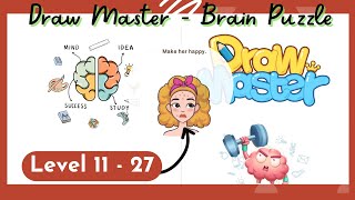 DRAW MASTER-BRAIN PUZZLES GAMEPLAY WALKTHROUGH LEVEL 11-27 | MOBILE GAMES screenshot 2