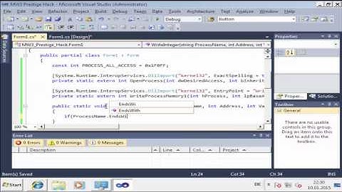 Modern Warfare 3 : Prestige/Level Hack Tutorial in C# (C-Sharp)