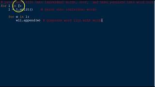 Python read from a text file and return words with frequency using a list and a dictionary