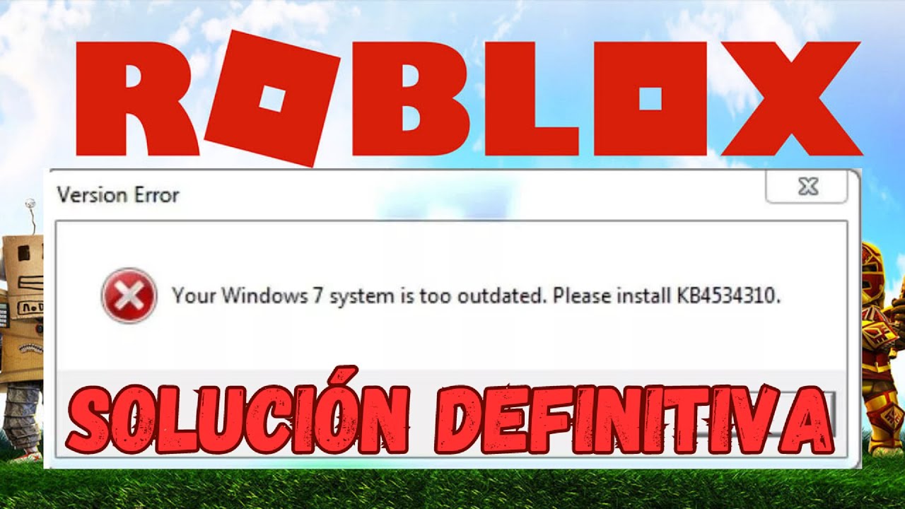 ERRO ROBLOX KB4534310 COMO RESOLVER ! (WINDOWS 7) 