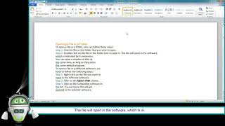 Opening a File or a Folder | Computer Class 4