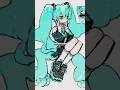 ✌️👟 #shorts #イラストメイキング #drawing #イラスト #illustration #art #ibispaintx #procreate #初音ミク #hatsunemiku