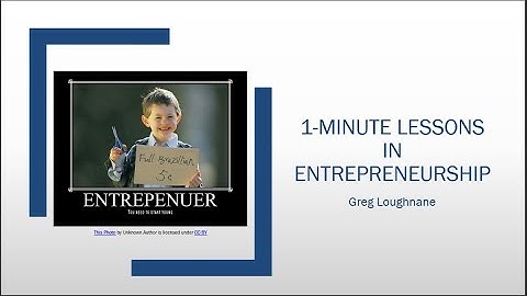 1-Minute Lessons in Entrepreneurship: Fixed Costs vs Variable Costs