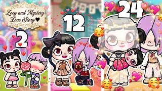 Zoey And Mystery  Love Story❤️ Pt 1-3❤️ Meeting From Kindergarten to Marriage🕊❤️ Avatar World