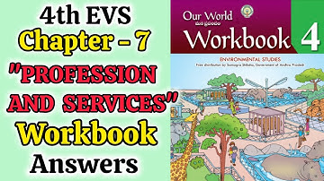 4th 💯EVS "UNIT-7 - PROFESSION AND SERVICES" Semester-2 Workbook Key🗝 | 4th CLASS EVS WORKBOOK ANSWER
