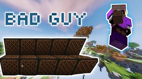 Using Bad Guy To Win SkyWars In Hypixel || 100k views special || MineCraft