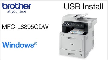 Installing MFCL8895CDW with a USB cable - Windows