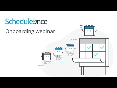 WEBINAR: ScheduleOnce onboarding