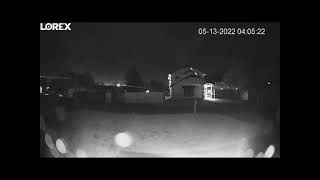 Security Camera Video Clip - 2 Orbs