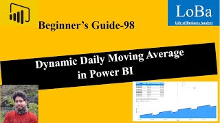 Power BI Daily Rolling Average | Dynamic Rolling Average with Parameter | Moving average in pbi