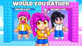 ROBLOX Would You Rather BOY VS GIRL OUTFIT TOWER (OBBY)