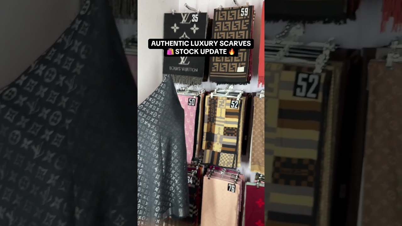 Authentic luxury scarves stock update 😍🔥 