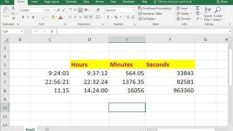 MS Excel: How to Convert Time into Hours, Minutes & Seconds