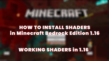 Minecraft Bedrock Shaders 1.16 | How to install working shaders | Minecraft Windows 10 Shaders