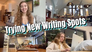 Trying New Writing Environments (Coffee Shops, Libraries, Bakeries) // Writing Experiment Vlog