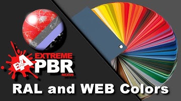 27 #extremepbr Addon For Blender - Ral and Web Colors