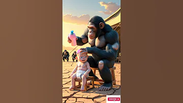 Hilarious Ape Gives Baby A Makeover Shorts Babycare 