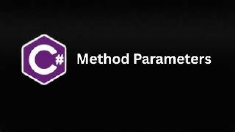 Parameter Passing - in and params keyword in C# (Part 27)