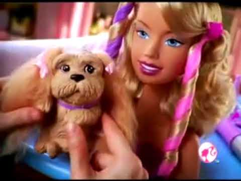 Barbie Glamour Pup Styling Head Commercial (2007)
