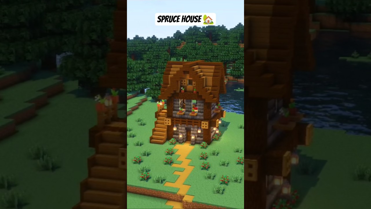 Minecraft spruce house 