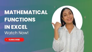 Mathematical Functions in Excel | Microsoft Excel For Beginners | Meritshot Tutorials