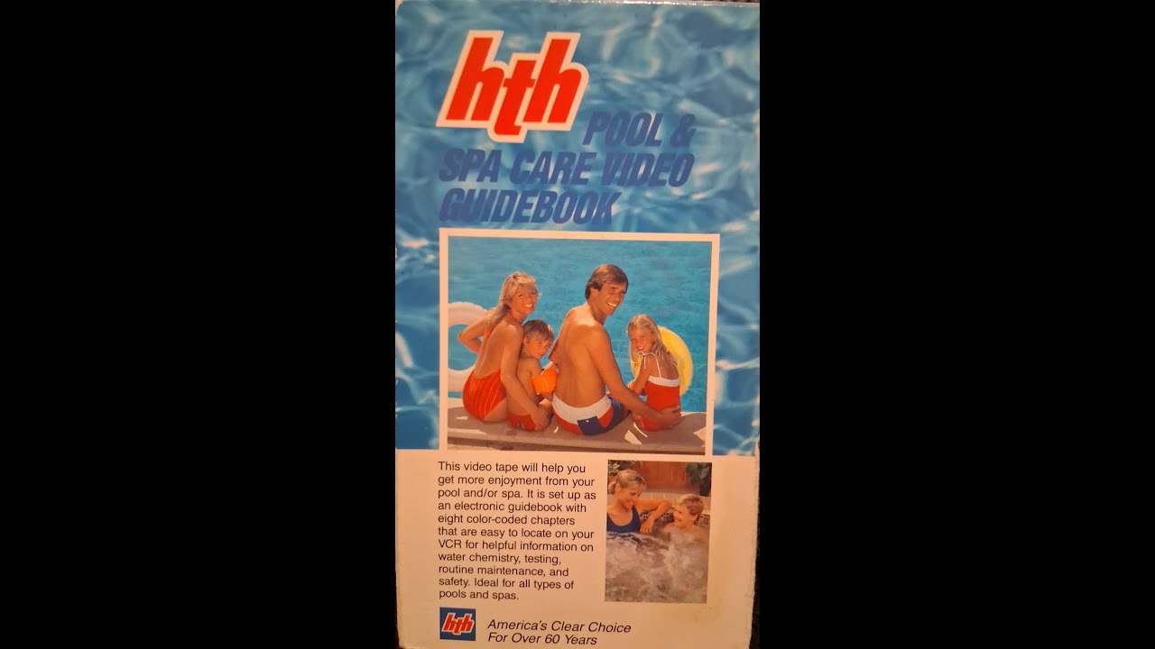 HTH Pool & Spa Care Video Guidebook 1989 VHS