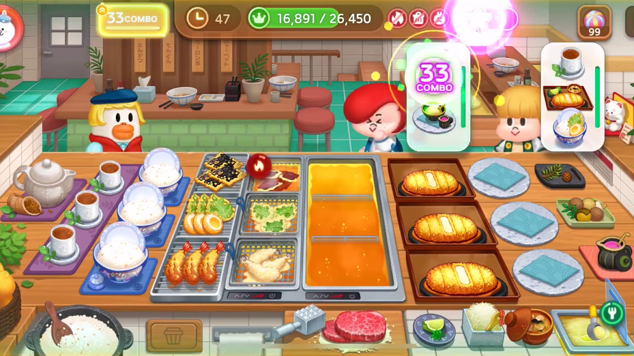 [Gameplay] Line Chef：Ten Brothers 36-3 playthrough little monster at school