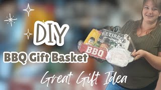 DIY BBQ GIFT BASKET IDEA; Retirement Gift Idea; Father's Day Gift Idea