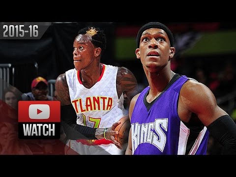 Rajon Rondo vs Dennis Schroder PG Duel Highlights (2015.11.18) Hawks vs Kings - SICK!