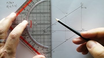 PIRÂMIDE OBLÍQUA com base contida em plano de topo