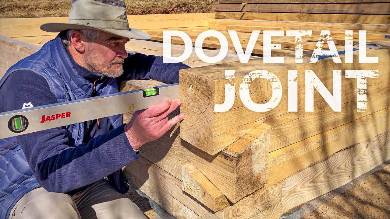 Dovetail Joint | Log Cabin Build | Snow in April