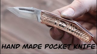 Knife making  Two small pocket knives