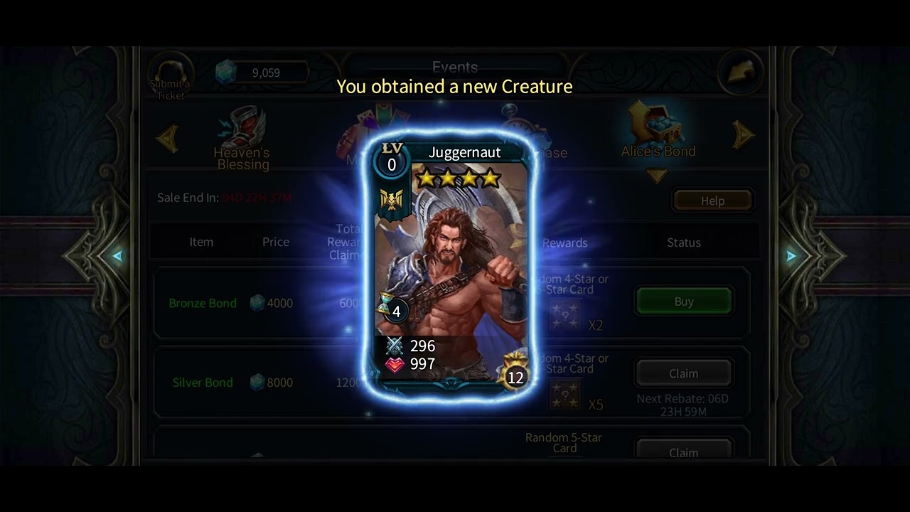 Deck Heroes: Alice's Bond (Dec. 2nd - Dec. 8th) (What I got from Alice's Bond!)