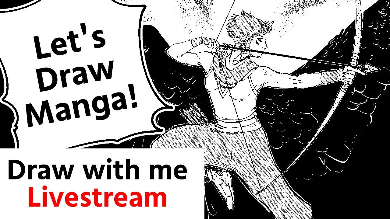 Draw with me Manga Stream | Godsbane Pages and my new Japanese Class.