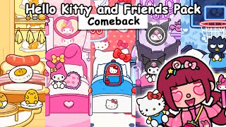 HELLO KITTY and Friends is BACK 🎀❤️| Hello Kitty and Friends Furniture Pack House Design | Toca Boca