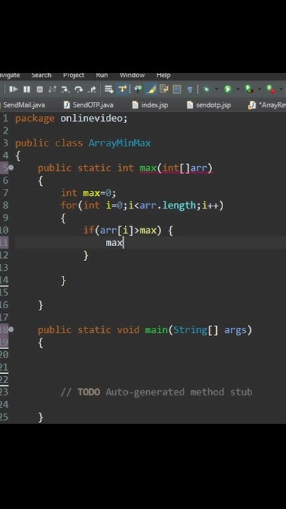 Find Maximum And Minimum Value Of Given Array - YouTube