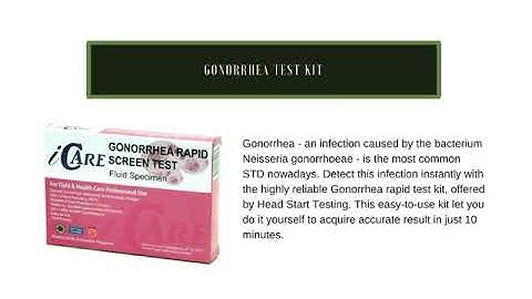 Gonorrhea Rapid Test Kit